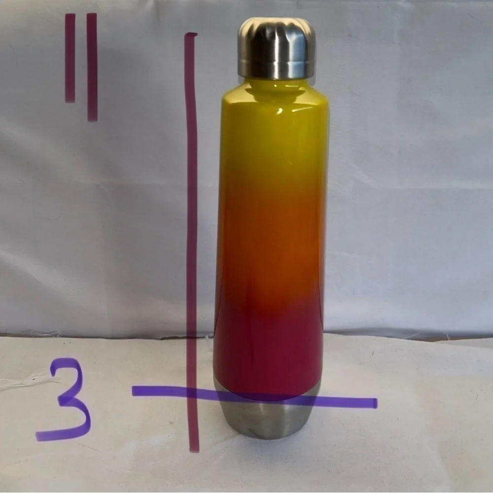 Target Bottle Thermal 18.9 oz Insulated Stainless Steel Hot or Cold Ombre Sunset